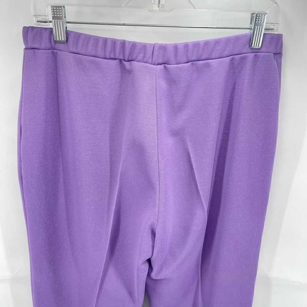 Graff Womens Vintage Cropped Pants Pull On Elastic Waist Purple Size Large View 5